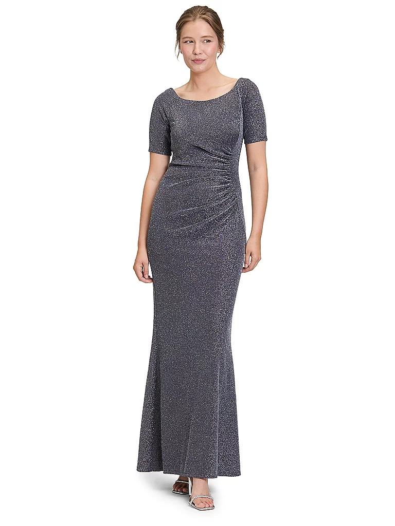 Vera Mont Night Sky Evening Dress Navy 38 6